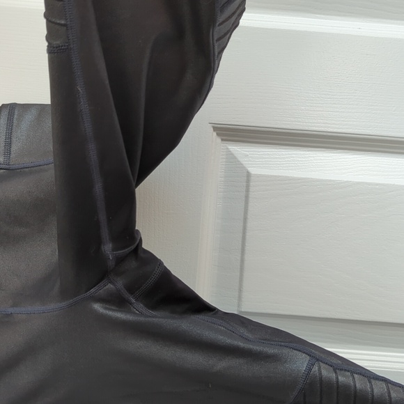 Athleta shimmer Elation moto tights L - Picture 3 of 6